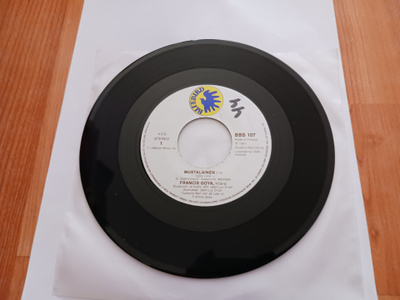 Francis Goya – Mustalainen 7" orig Fin1981 uusi