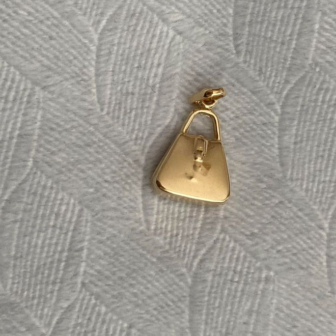 Kultainen käsilaukku riipus 14K