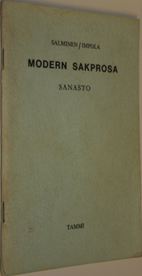 Mikko Salminen : Modern sakprosa : Sanasto