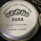 Vintage DOXA mekaaninen taskukello lentokone kuvalla, Swiss - pikkukuva 3