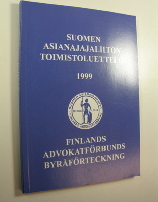Suomen asianajajaliiton toimistoluettelo 1999