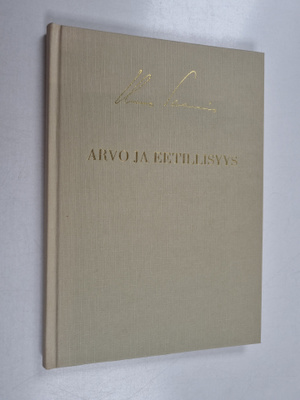 Uuno Saarnio : Arvo ja eetillisyys