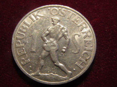 1 schilling  1952. Itävalta-Austria