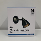 Seinävalaisin Fjällbacka 1lmp (matt black, MarkSlöjd, uusi) - pikkukuva 1