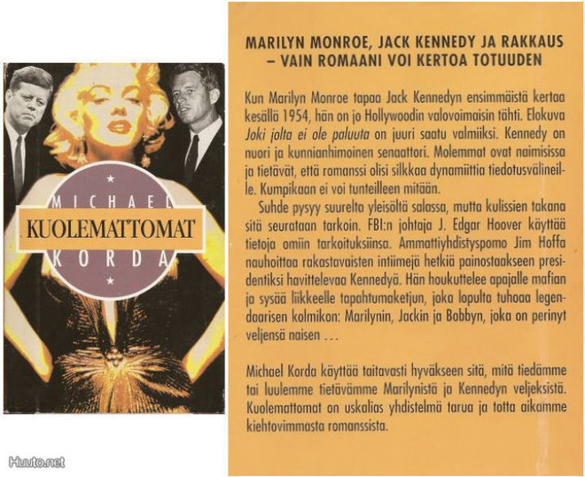 Michael Korda: KUOLEMATTOMAT p. -93 [Marilyn Monroe]