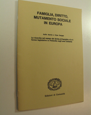 Aulis Aarnio : Le ricerche nel campo del diritto di famig...