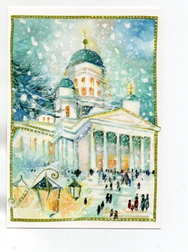 °°TALVINEN HELSINKI & SUURKIRKKO°° -KORTTI / Minna Immonen