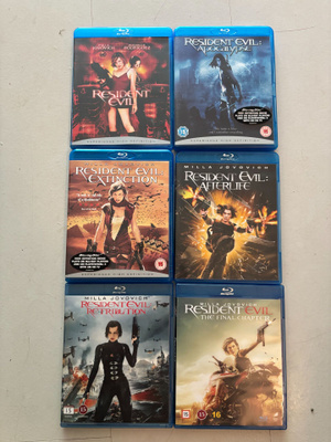 Resident Evil 1-6 blu-ray