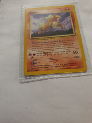 Entei (NR 17) Neo Revelation RARE non holo card