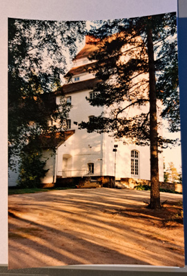 Pohjaslahden kirkko, korttivalokuva , kulkematon
