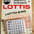 Lotto Onnen Rivi Vintage Lottokone. Uusi - pikkukuva 1