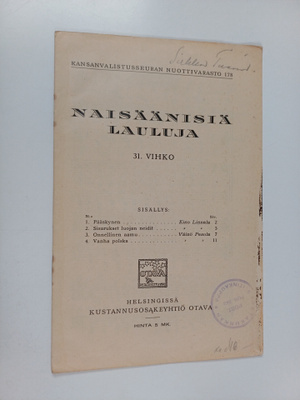 Naisäänisiä lauluja 31. vihko