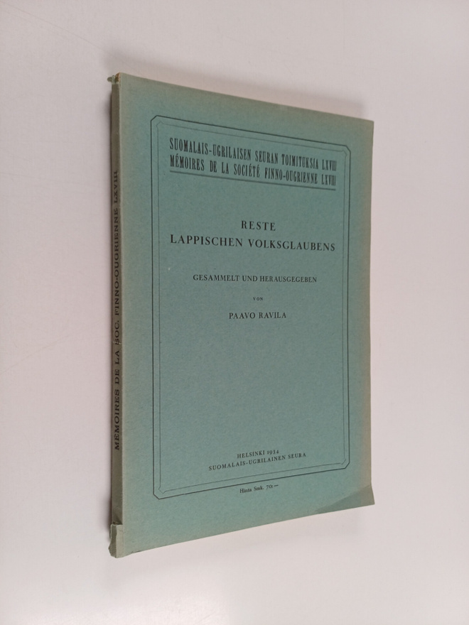 Paavo Ravila : Reste lappischen Volksglaubens