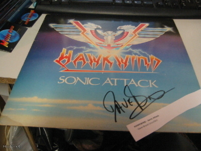 HAWKWIND - SONIC ATTACK LP NIMMARILLA raameissa