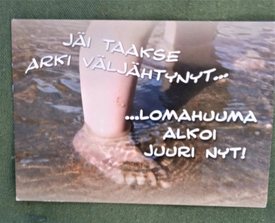 NO 1 - jäi,taakse arki väljähtänyt..
