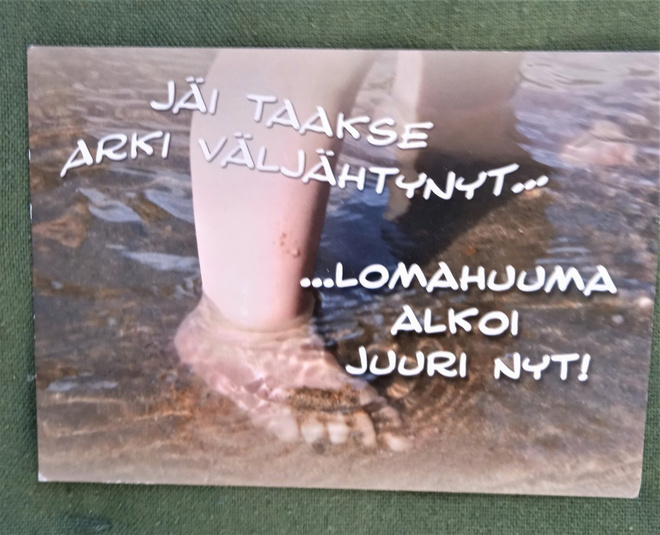 NO 1 - jäi,taakse arki väljähtänyt..