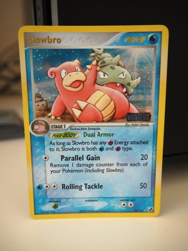 Pokemon kortti Slowbro EX Unseen Forces holo