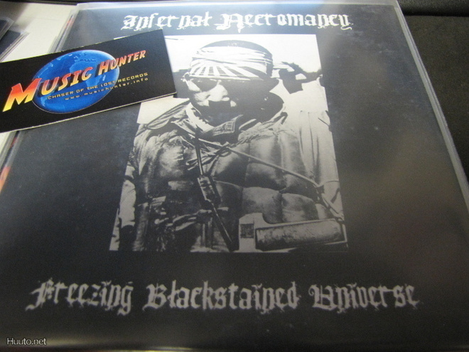INFERNAL NECROMANCY FREEZING BLACKSTAINED UNIVERSE 7''ex+/ex