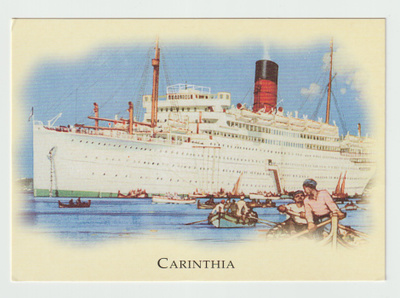 CARINTHIA Cunard Ocean Liners  No 149 (R)