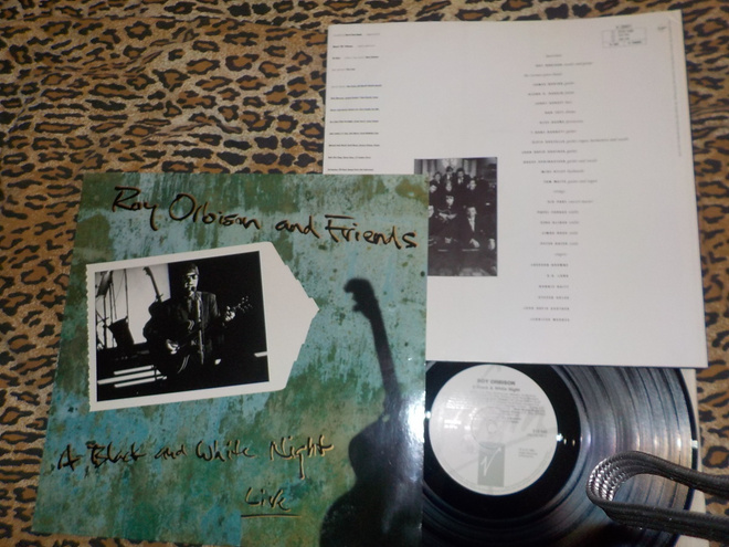 ROY ORBISON - A Black And White Night LP 1989 rockabilly EX