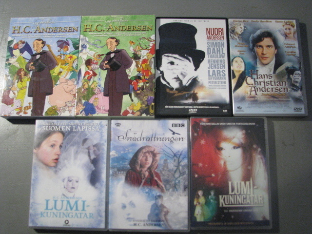 HANS CHRISTIAN ANDERSEN ELOKUVIA + PIIRRETTYJÄ