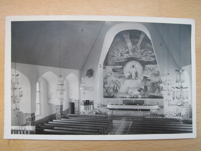 VANHA Valokuva Lappi Rovaniemi  n. 1940-luku