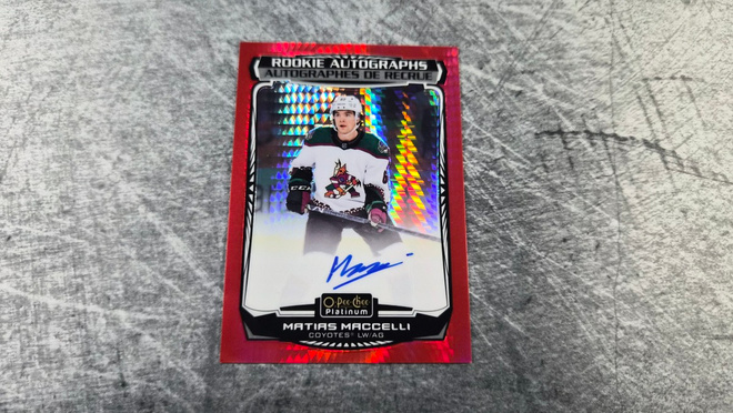 Matias Maccelli 2022-23 OPC Platinum Red Prism Auto /30