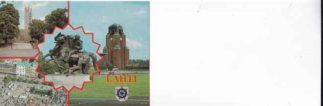 Lahti, vaakuna, sommitelmakortti  b686