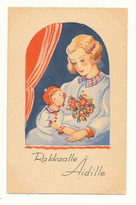 "Rakkaalle Äidille" - vanha kortti