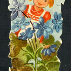 Sagokonst 23 - Tyttö kesäniityllä - 1940-luvulta!!! - pikkukuva 1