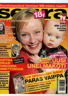 Seura n:o 11 2001 Tuuli Matinsalo & Juuso. Eira.Rock. Vaippa