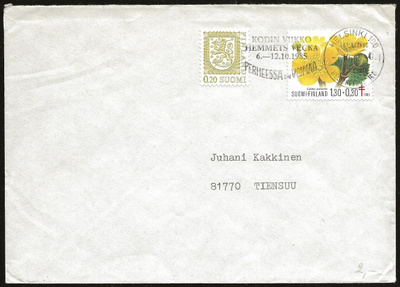 Erikoisleima No 219 Helsinki (1985) Kodin viikko