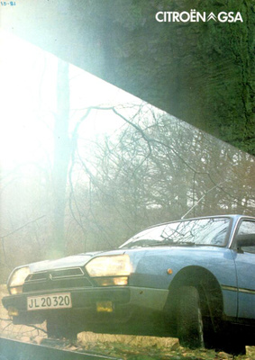 Citroën GSA -esitekansio