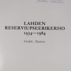 Heikki Mantere : Lahden reserviupseerikerho 1934-1984 (si... - pikkukuva 3