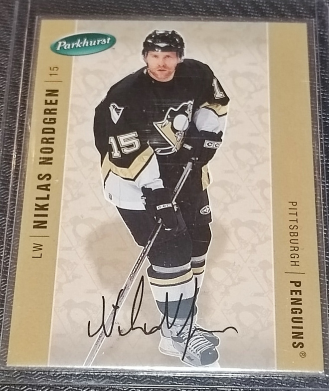 2005-06 parkhurst Facsimile auto /100 Niklas Nordgren #383