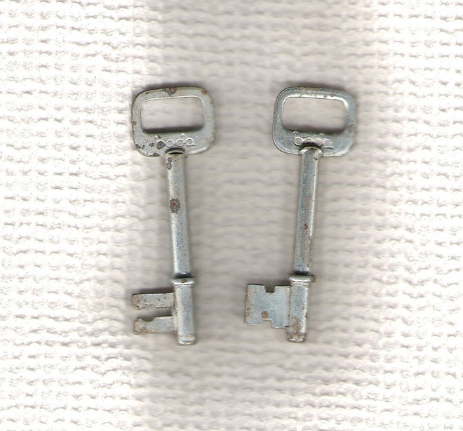 Avain, 2 kpl. , Boda, pituudet, 68 mm.