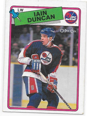 1988-89 OPC #209 Iain Duncan Winnipeg Jets
