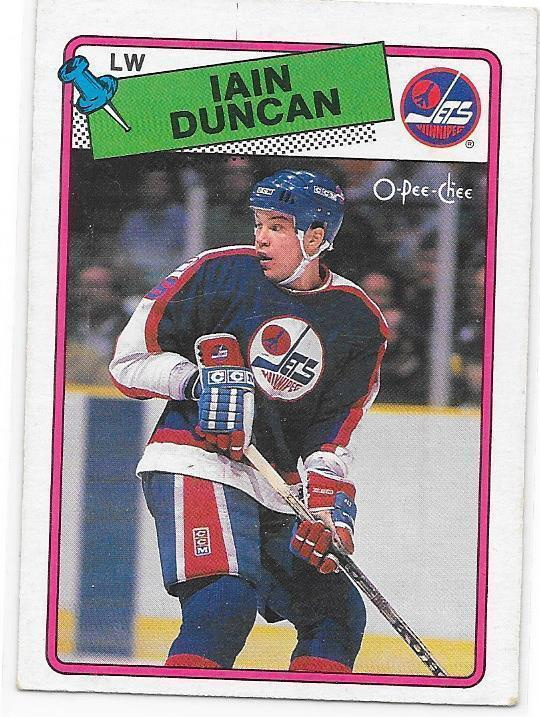 1988-89 OPC #209 Iain Duncan Winnipeg Jets