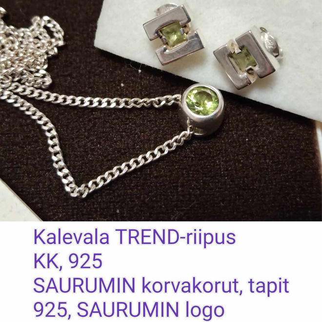KALEVALA, TREND vihreällä kivellä ja yhteensopivat SAURUMIT