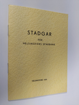 Stadgar för Helsingfors Sparbank