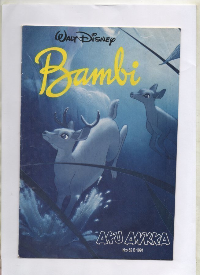 Walt Disney Aku Ankka n:o 52 B 1991 BAMBI