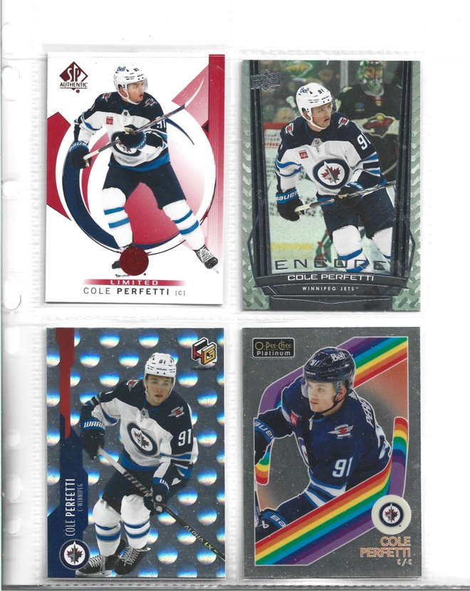 4 x COLE PERFETTI - JETS - erkkareita