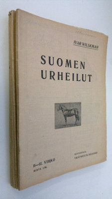 Ivar Wilskman : Suomen urheilut vuosikerta 1-12 (puuttuu ...