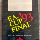 THE F.A. CUP FINAL 1993 OFFICIAL PROGRAMME - pikkukuva 1
