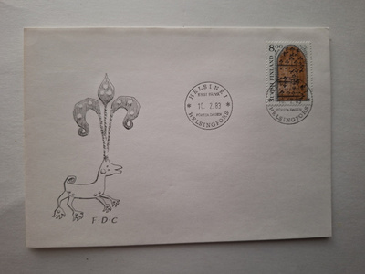 ENSIPÄIVÄKUORI ( FDC ) - Hollolan kirkon ovi