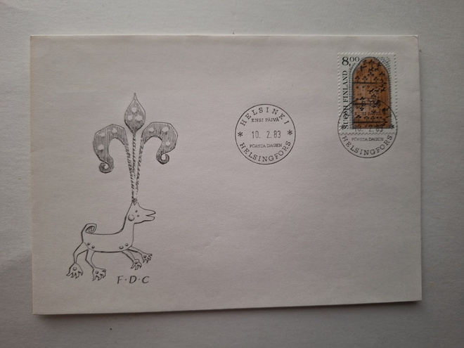 ENSIPÄIVÄKUORI ( FDC ) - Hollolan kirkon ovi