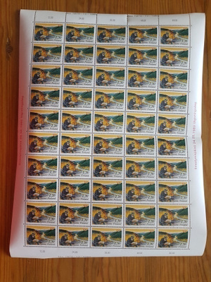 Pohjola 1983 1,20mk Kullanhuuhdonta Postimerkkiarkki