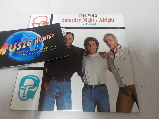 THE WHO - SATURDAY NIGHTS ALLRIGHT PROMO CDS