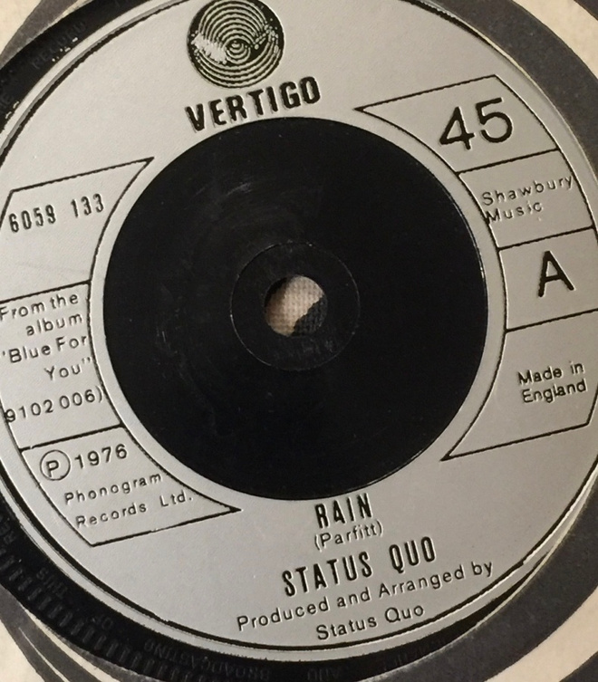 STATUS QUO: Rain * You Lost The Love  * UK 1976