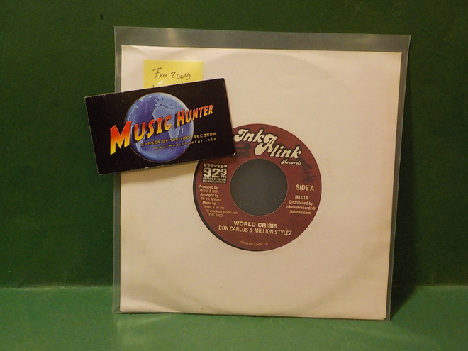 DON CARLOS & MILLION STYLEZ - WORLD CRISIS M- 7" SINGLE